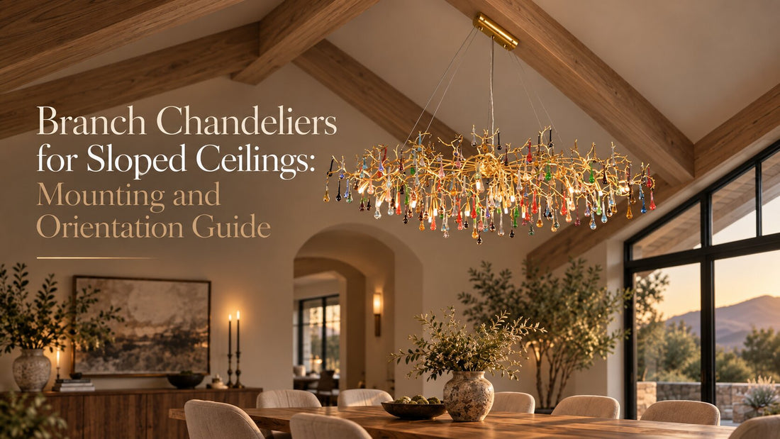 Branch Chandeliers for Sloped Ceilings: Mounting and Orientation Guide
