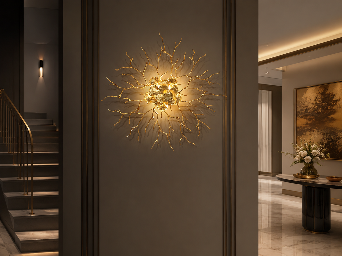 Branch Wall Sconces for Staircases, Villas, and Hotel Corridors lighting example