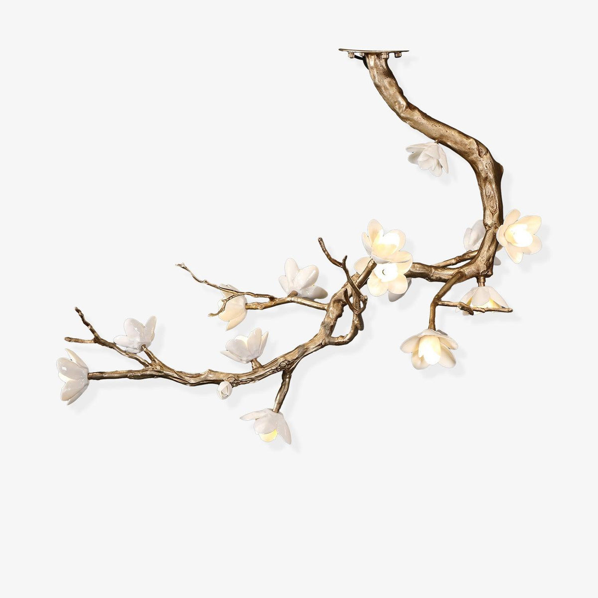 Luxury Brass Flower Branch Chandelier