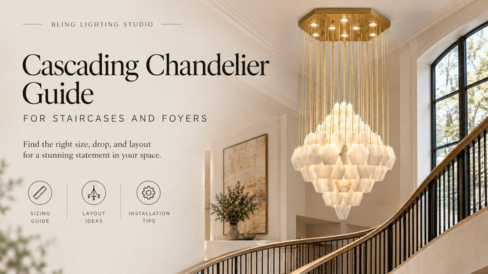 Cascading Chandelier Guide for Staircases and Foyers