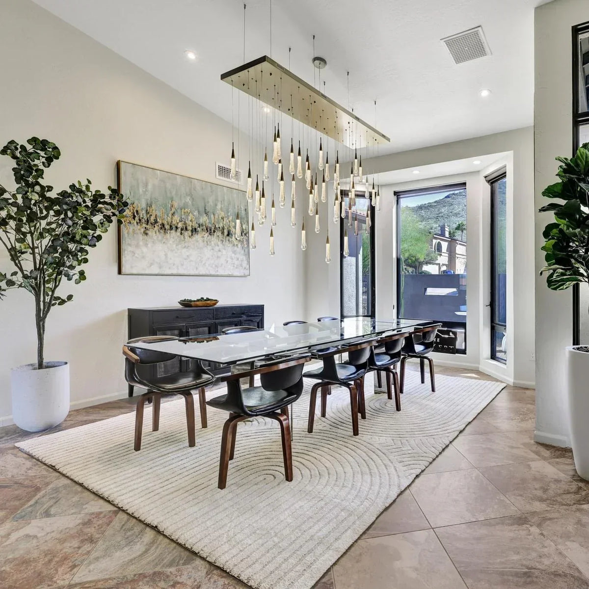 Dining Room Chandelier : Size, Height and Table Fit lighting example