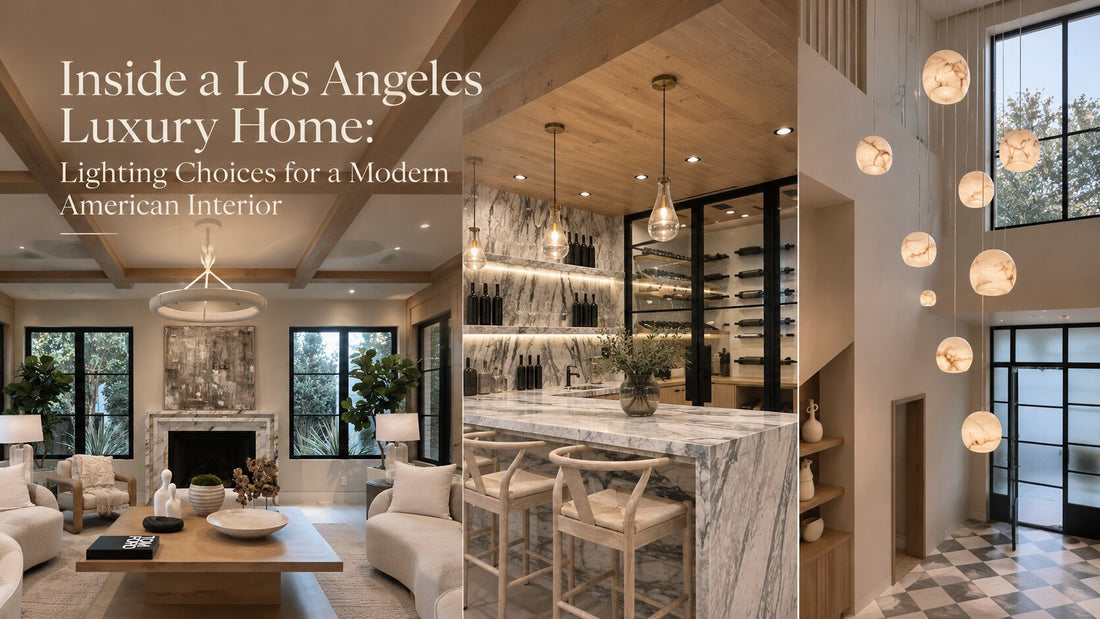 Inside a Los Angeles Luxury Home: Lighting Choices for a Modern American Interior