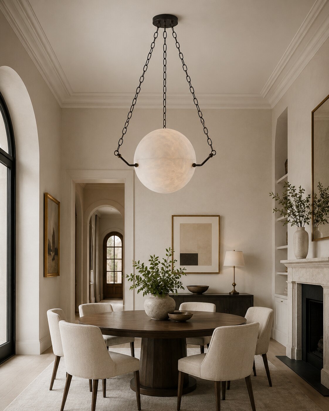 Large Alabaster Pendant Light: Single Pendant vs Cluster vs Chandelier