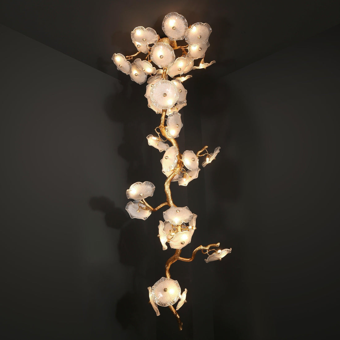 Modern Nenufar Branch Chandelier for Staircase