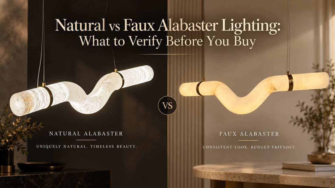 Natural vs Faux Alabaster Lighting: What to Verify Before You Buy