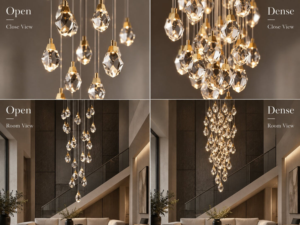 How to Choose a Crystal Chandelier: Shape, Scale, Density, and Care
