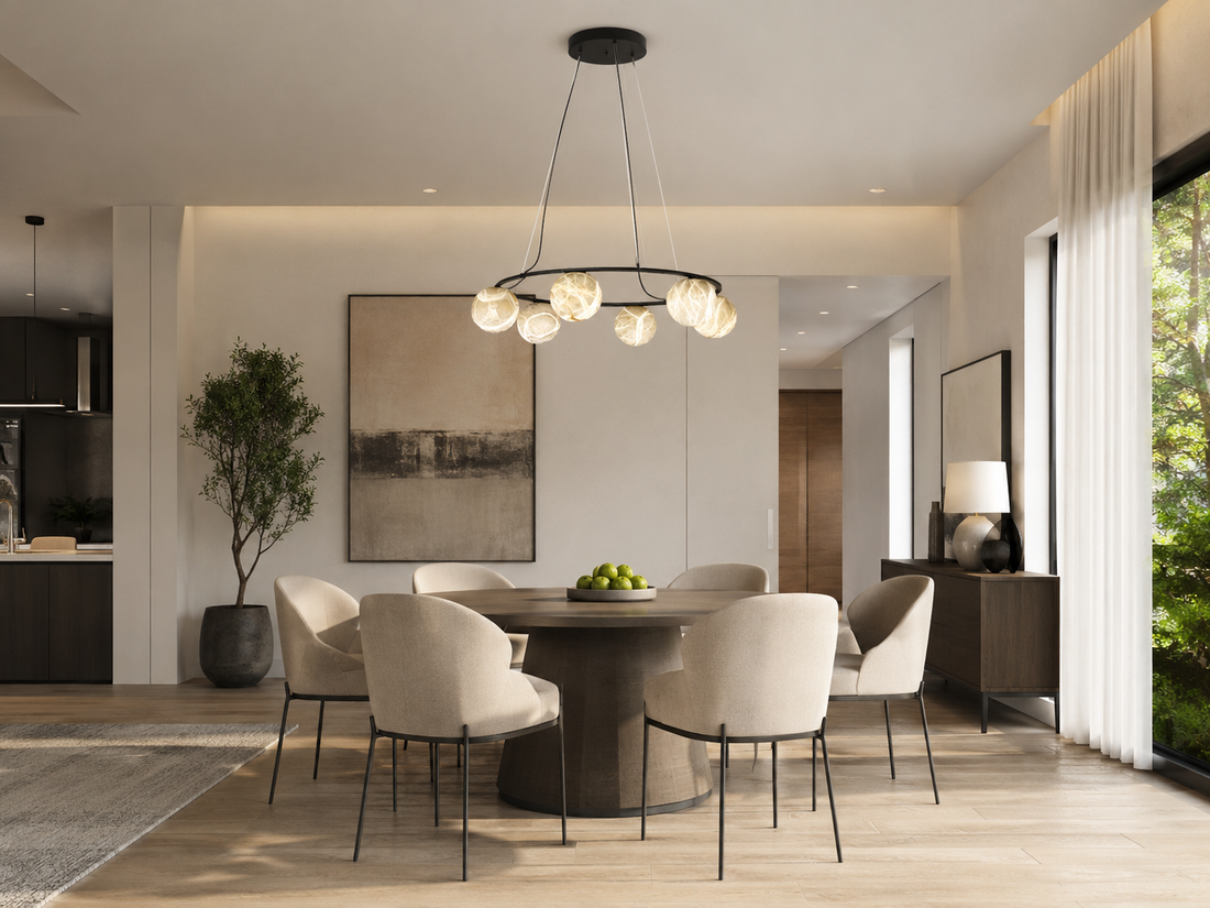 Ring Chandelier Size : Diameter, Drop, and Room Fit lighting example