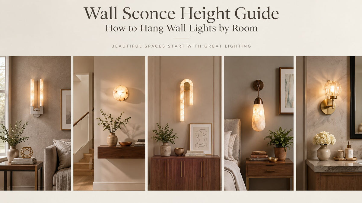Wall Sconce Height Guide: How High to Hang Wall Lights by Room