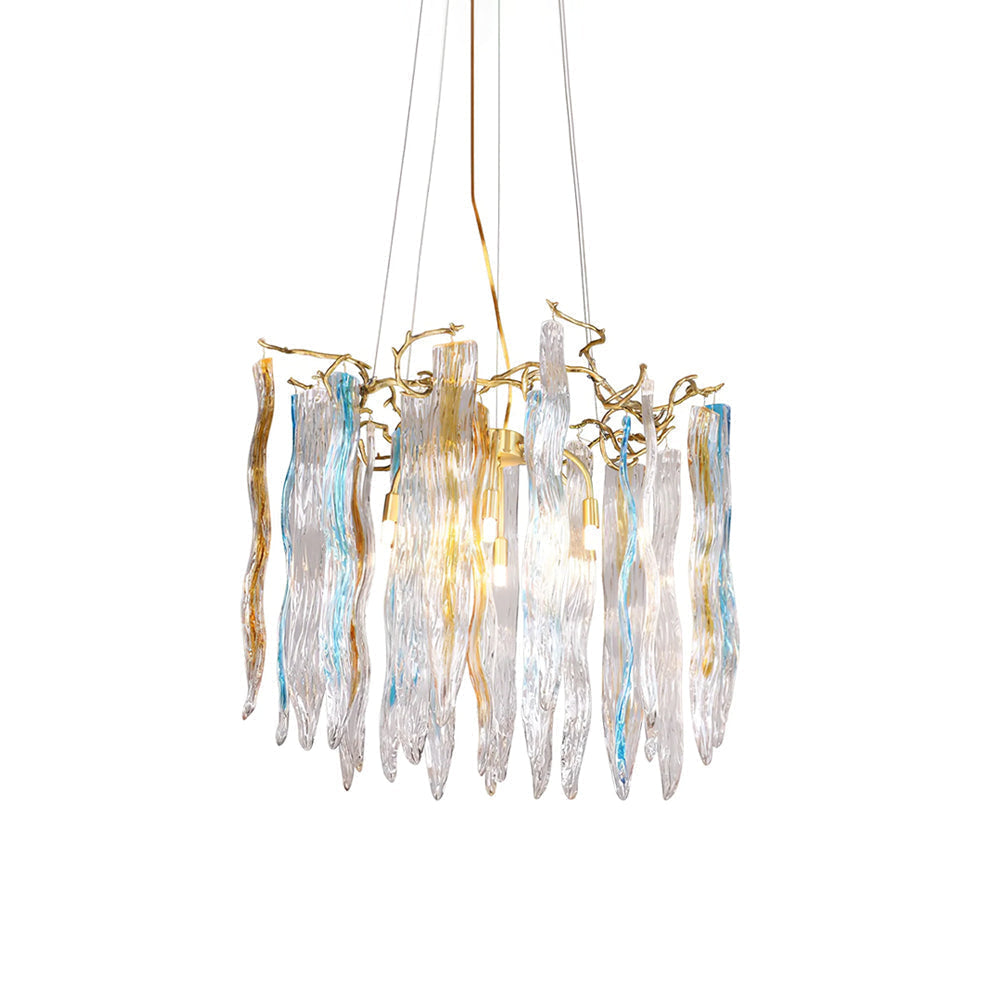Waterfall Branch Colorful Chandelier by Bling Lighting Studio