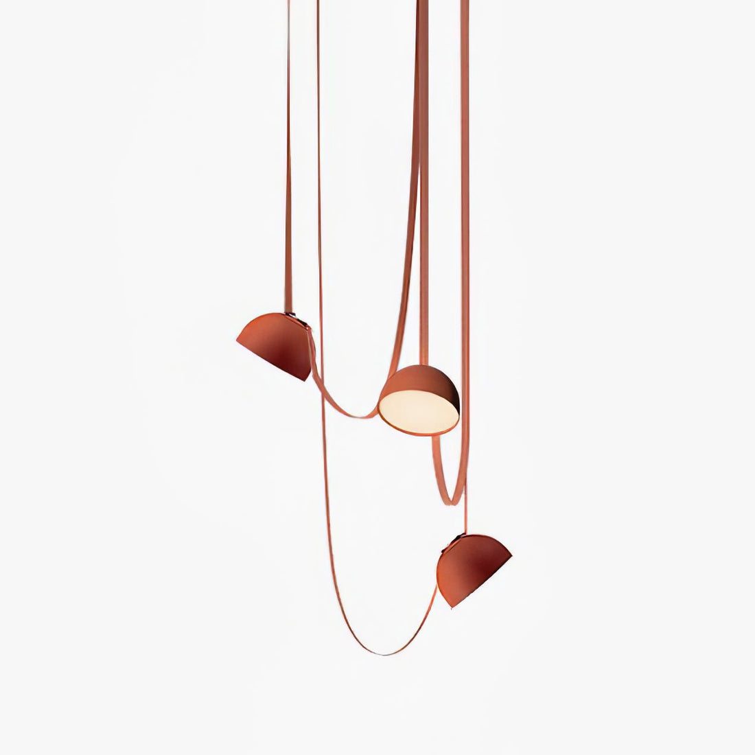 Belts pendant with hanging shade elements and connecting loops