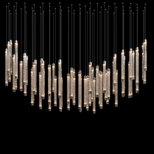 Cascade Chandeliers by Bling Lighting Studio