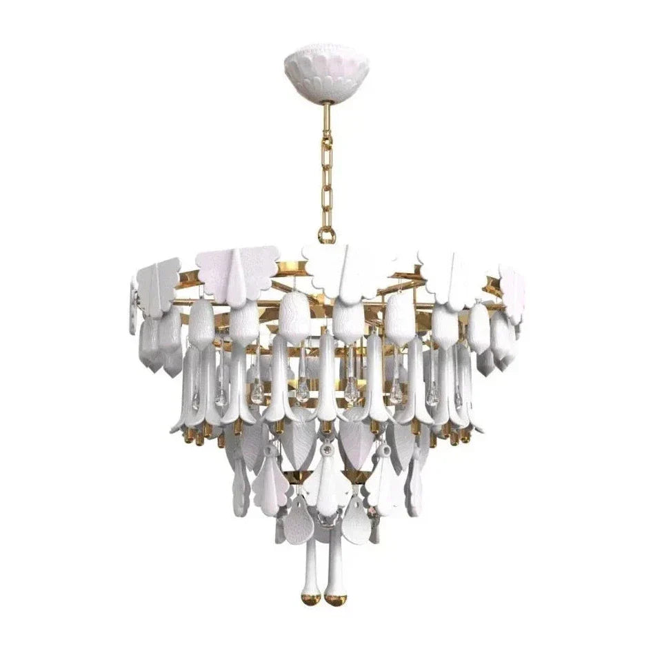 Lladro Seasons Chandelier by Bling Lighting Studio
