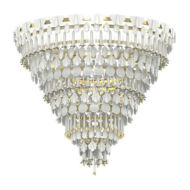 Lladro Seasons Chandelier by Bling Lighting Studio