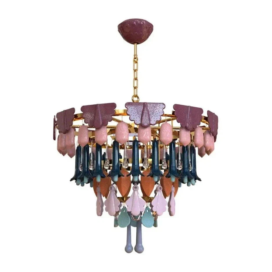 Lladro Seasons Chandelier by Bling Lighting Studio