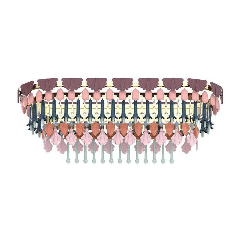 Lladro Seasons Chandelier Oval by Bling Lighting Studio