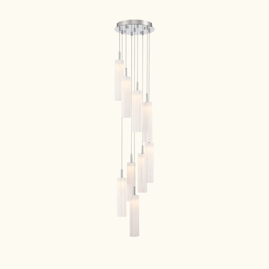 Araña de Luces Múltiples en Cascada LED Integrada de Cristal Estilo Murano Addis 12'', 26'', 36''