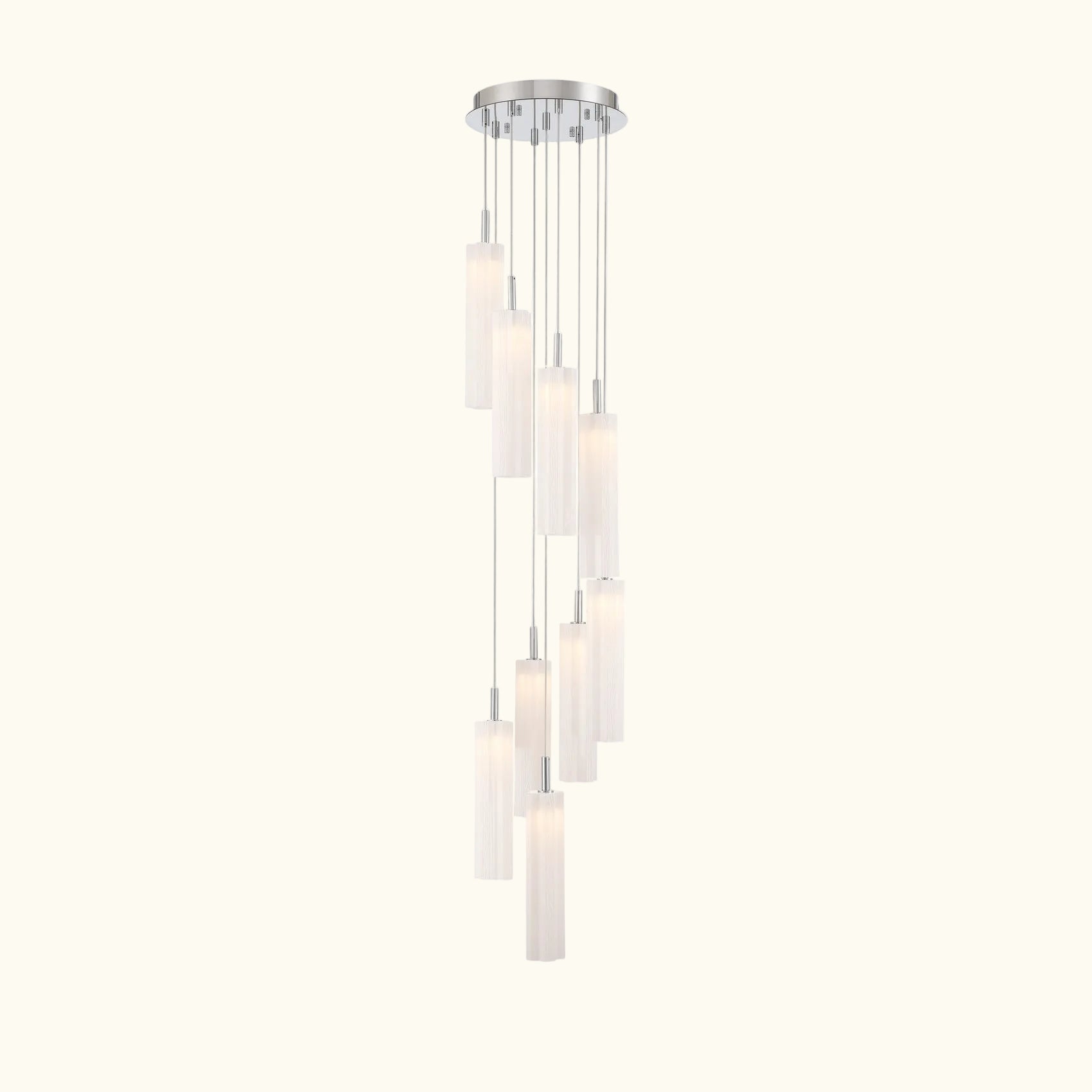 Araña de Luces Múltiples en Cascada LED Integrada de Cristal Estilo Murano Addis 12'', 26'', 36''