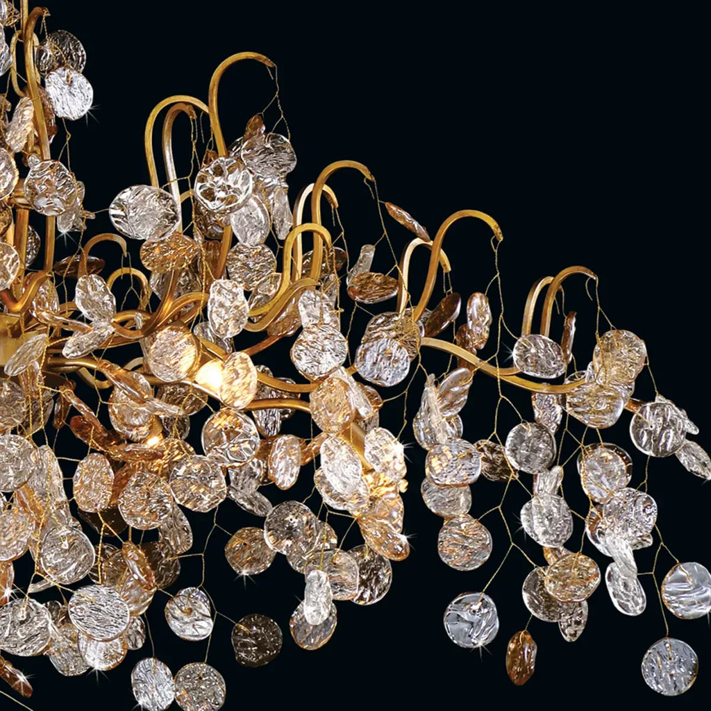 Lignia Branch Round Multi-tier Chandelier 33Light 47"W by Bling Lighting Studio