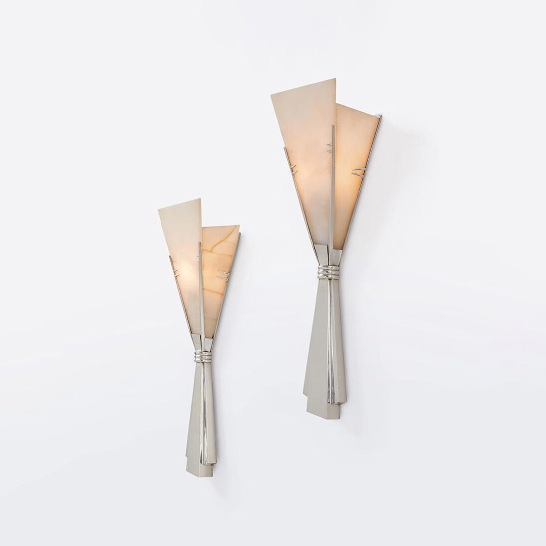 Florent Alabaster Fan Wall Sconce by Bling Lighting Studio