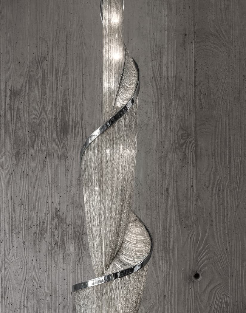 Twilight Spiral Chain Chandelier by Bling Lighting Studio