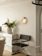 Orbit Pearl Alabaster Wall Light by Bling Lighting Studio