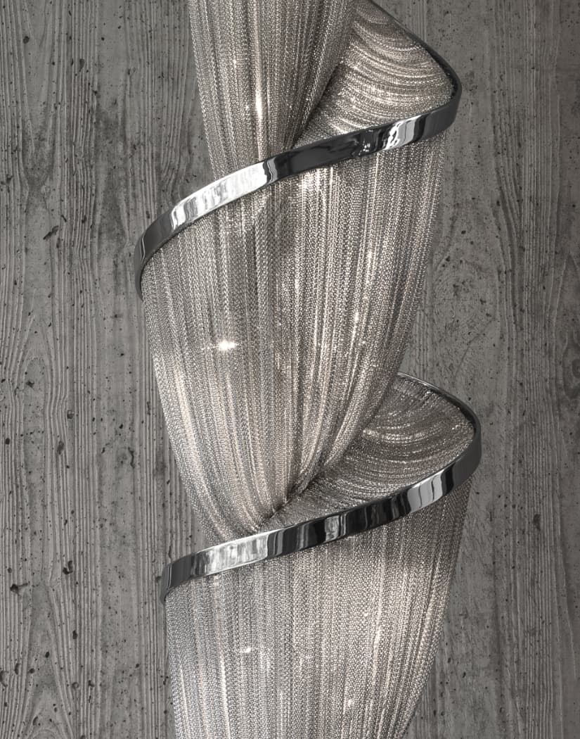 Twilight Spiral Chain Chandelier by Bling Lighting Studio