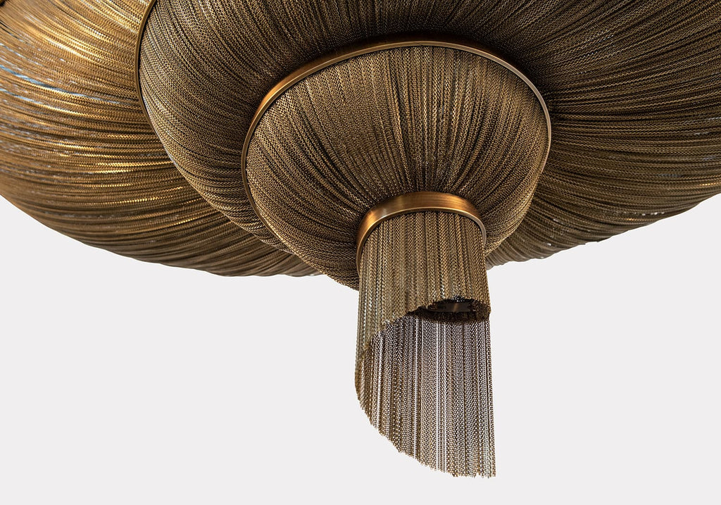 Spiral Elegance Chain Chandelier by Bling Lighting Studio