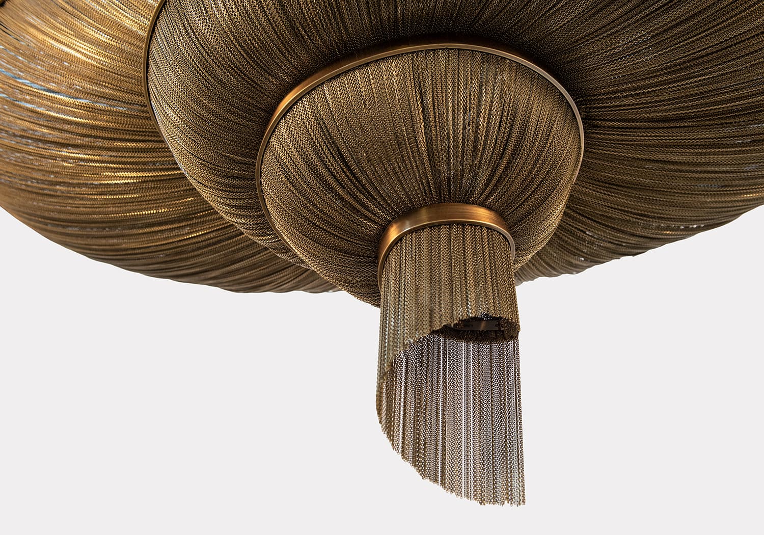 Spiral Elegance Chain Chandelier by Bling Lighting Studio