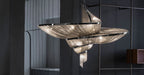 Spiral Elegance Chain Chandelier by Bling Lighting Studio