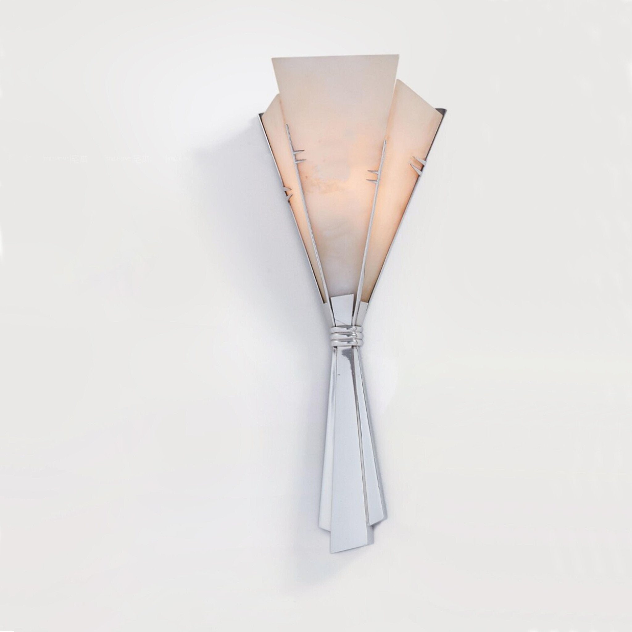 Florent Alabaster Fan Wall Sconce by Bling Lighting Studio