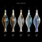 Amber Glass Pod Cascade Chandelier