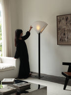 Pleated Fan Floor Lamp by Bling Lighting Studio