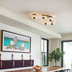 Median Alabaster Flush mount - 4 Surface