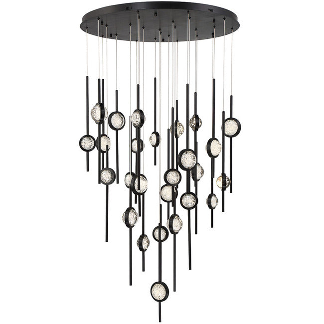 Velveton Seeded Glass Chandelier by Bling Lighting Studio