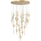 Velveton Seeded Glass Chandelier by Bling Lighting Studio