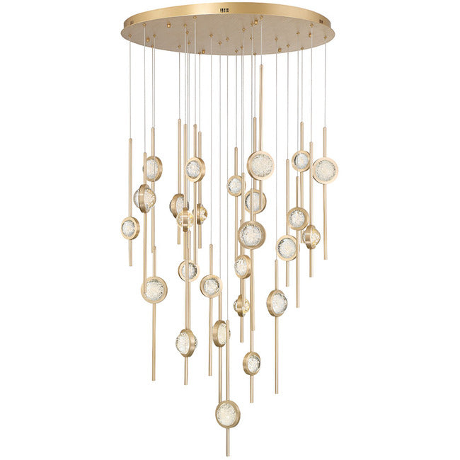 Velveton Seeded Glass Chandelier by Bling Lighting Studio