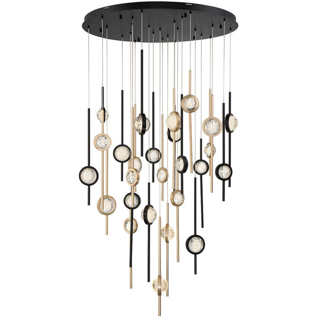 Velveton Seeded Glass Chandelier by Bling Lighting Studio