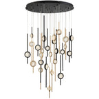 Velveton Seeded Glass Chandelier by Bling Lighting Studio