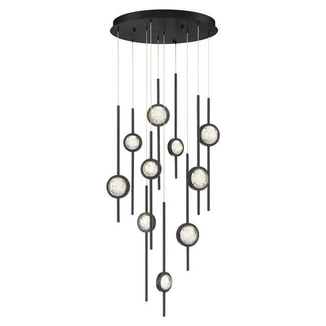 Velveton Seeded Glass Chandelier by Bling Lighting Studio