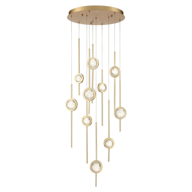 Velveton Seeded Glass Chandelier by Bling Lighting Studio