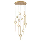 Velveton Seeded Glass Chandelier by Bling Lighting Studio