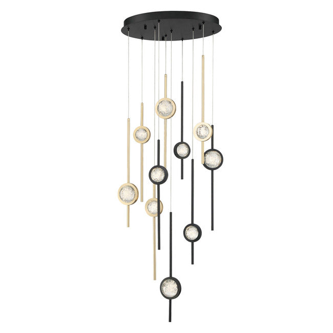 Velveton Seeded Glass Chandelier by Bling Lighting Studio