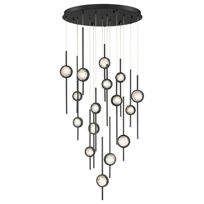 Velveton Seeded Glass Chandelier by Bling Lighting Studio
