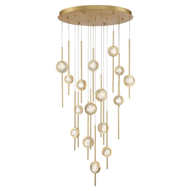 Velveton Seeded Glass Chandelier by Bling Lighting Studio