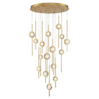 Velveton Seeded Glass Chandelier by Bling Lighting Studio