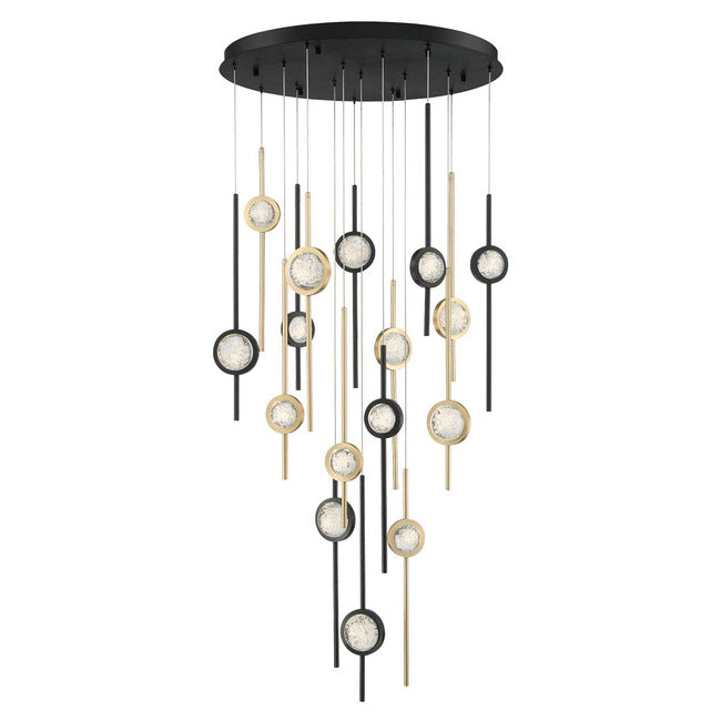 Velveton Seeded Glass Chandelier by Bling Lighting Studio