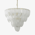 Layered Murano Glass Petal Chandelier by Bling Lighting Studio