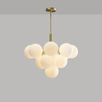 13-Light White Bubble Glass Ceiling Light - Bling Lighting Studio