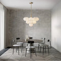 13-Light White Bubble Glass Ceiling Light - Bling Lighting Studio
