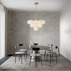 13-Light White Bubble Glass Ceiling Light - Bling Lighting Studio